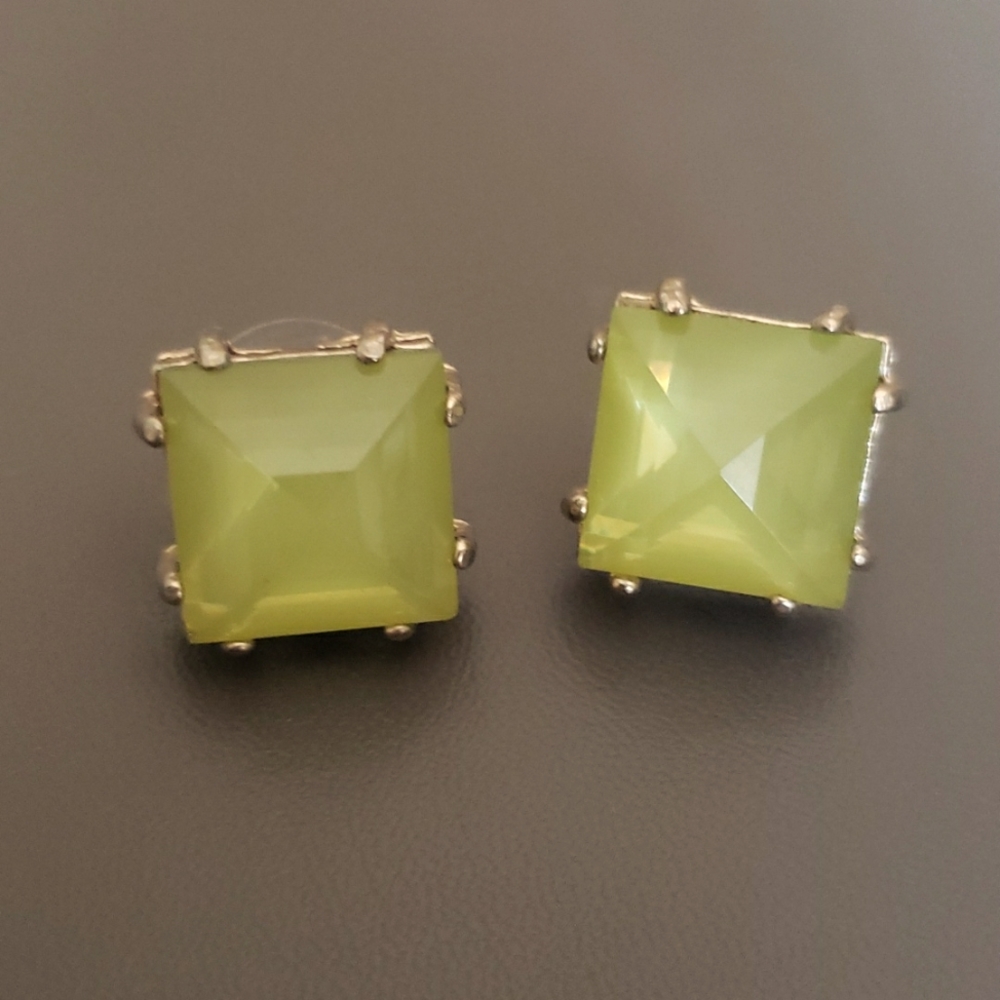 Mint green earrings